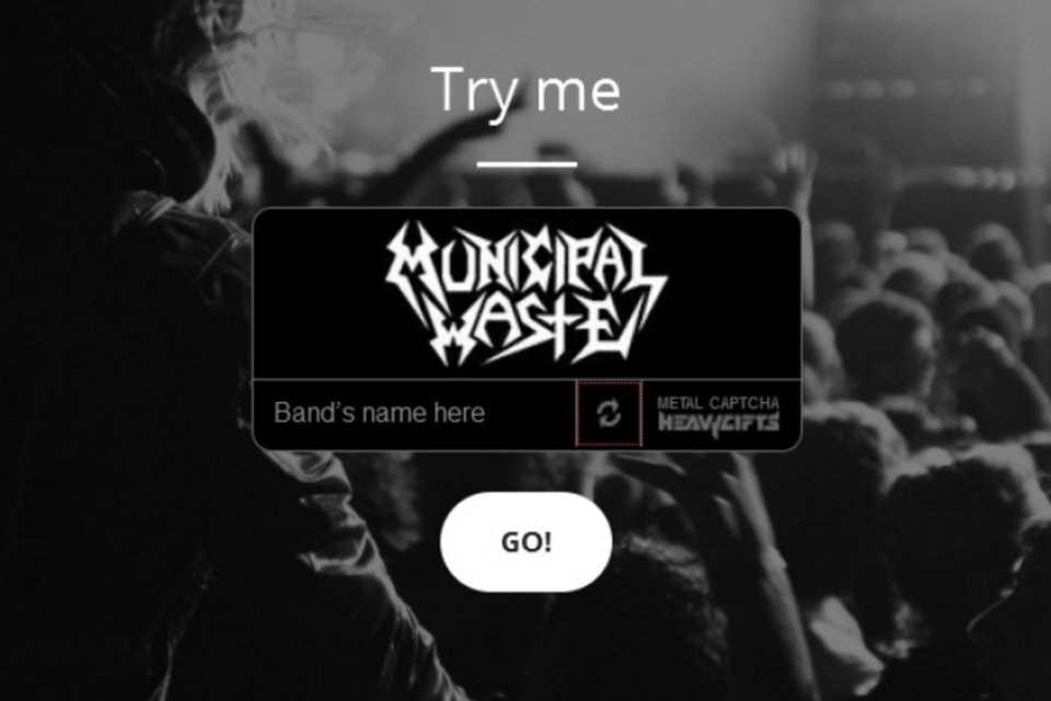 Sistema alternativo propõe trocar CAPTCHAs tradicionais por logos de bandas de metal