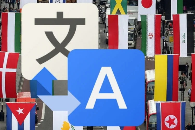 Google Tradutor: embora o aplicativo possa às vezes produzir traduções imprecisas ou inadequadas, torcedores dizem que seu uso melhorou sua experiência na Copa (Getty Images / Montagem EXAME.com/Site Exame)