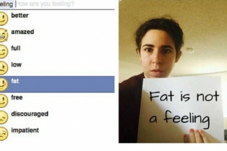 Após petição online, Facebook remove gordo de sua lista de sentimentos