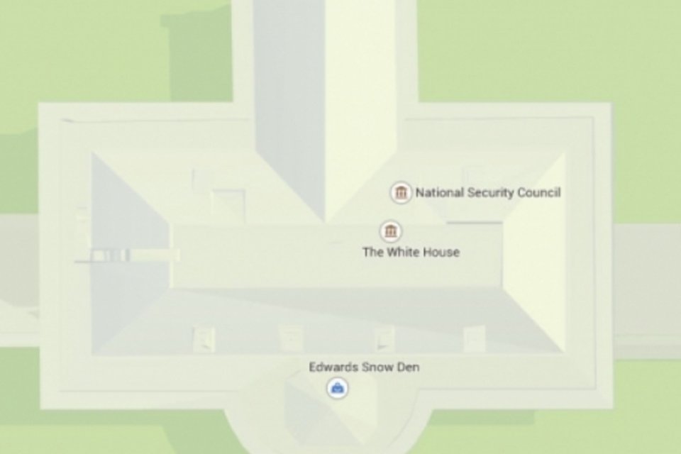 Google Maps mostra Edward Snowden escondido na Casa Branca