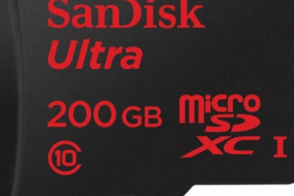 SanDisk anuncia cartão microSD com capacidade de 200 GB
