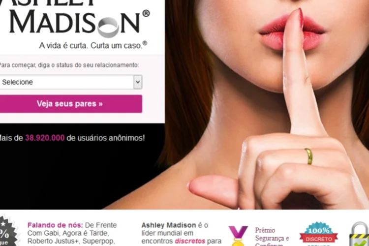 Ashley Madison site BR (Reprodução)