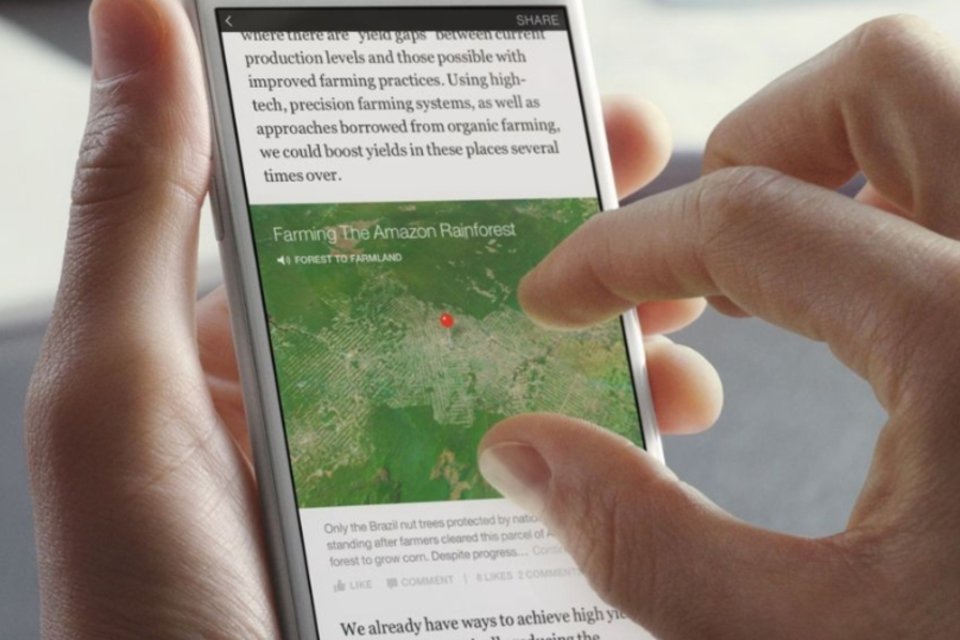 Facebook começa a testar publicação de reportagens diretamente no Feed de Notícias