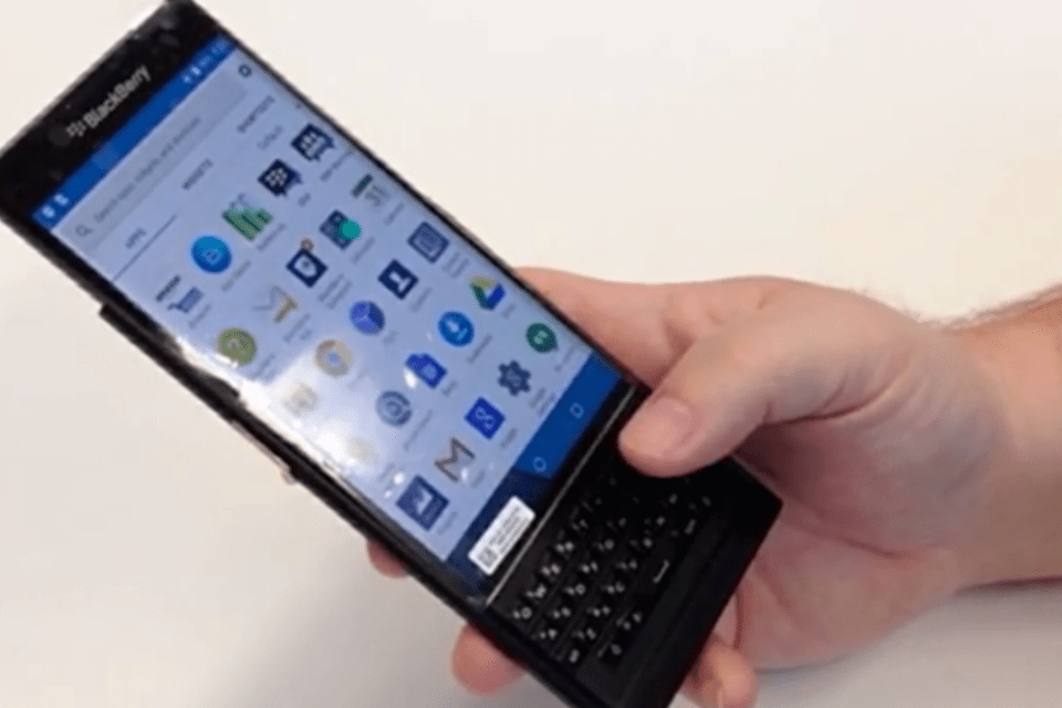Vídeo vazado mostra primeiro smartphone BlackBerry com Android