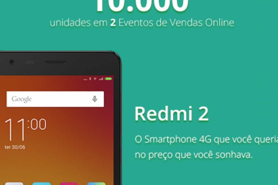 Xiaomi vende 10 mil unidades do smartphone Redmi 2 no Brasil
