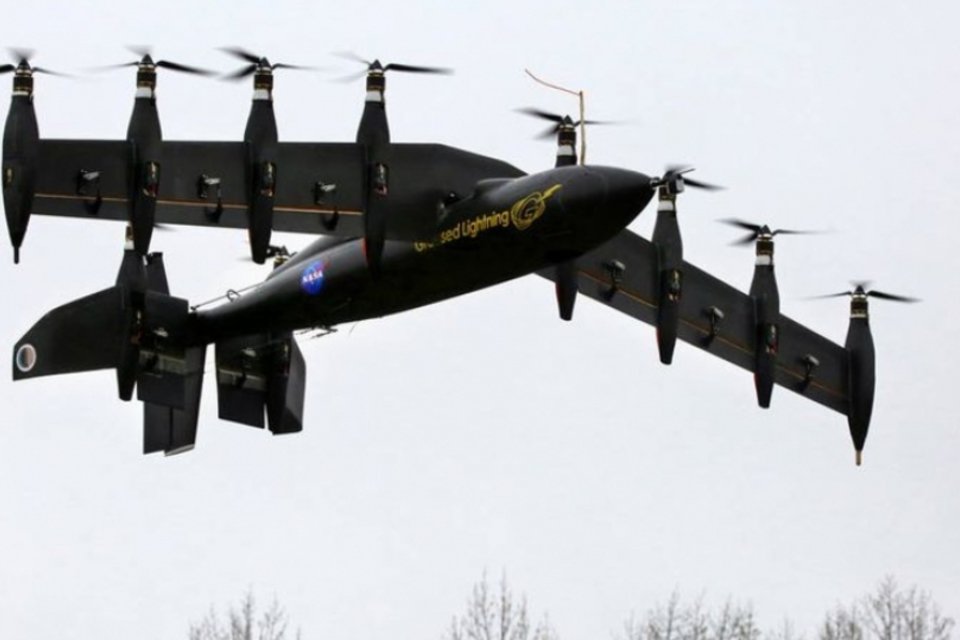 NASA constrói drone híbrido entre helicóptero e avião