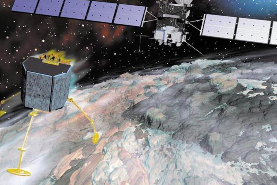Sonda "montada" em cometa volta a transmitir dados para Terra