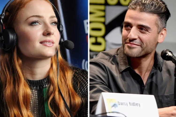 Sophie Turner e  Oscar Isaac, atores de X-Men: Apocalipse (Getty Images)