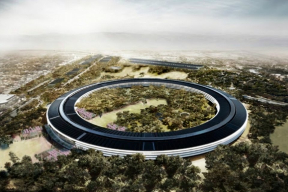 Veja a mais recente filmagem da nova sede da Apple
