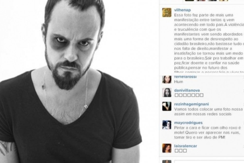 Artistas aderem aos protestos em fotos no Instagram