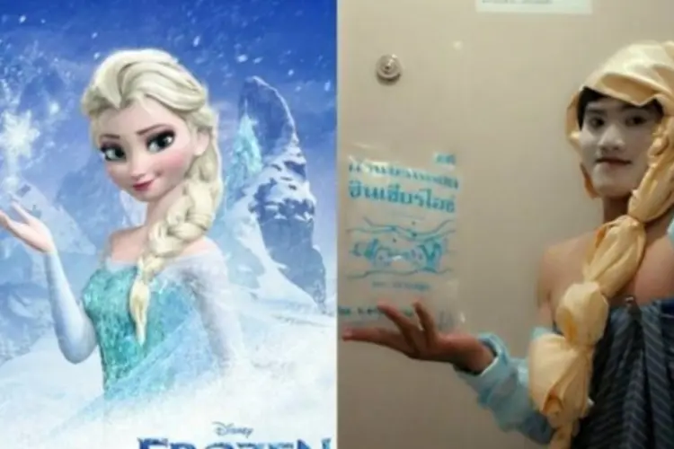 Frozen, Uma Aventura Congelante (Reprodução/ Facebook / Lowcostcosplay)