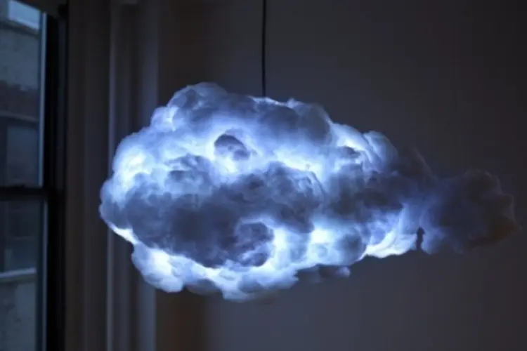 Luminária de tempestade (Divulgação/Cloud Lamp)
