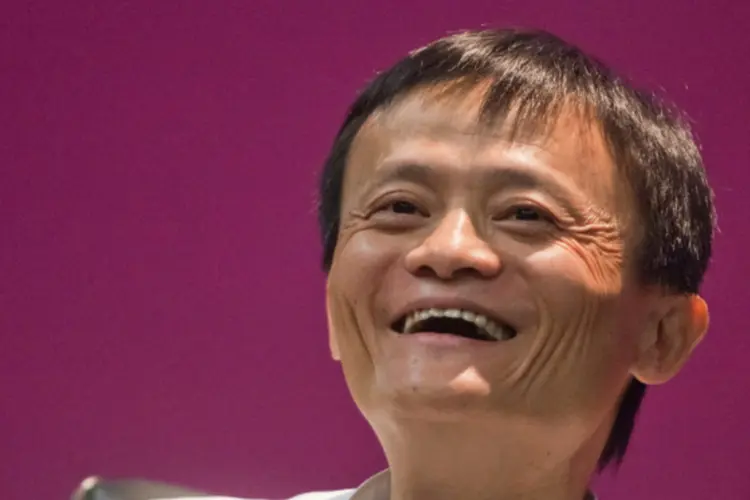 
	Jack Ma, fundador da Alibaba: vendas do grupo aumentaram tamb&eacute;m 32% em um ano, a 3,49 bilh&otilde;es de d&oacute;lares
 (Getty Images)