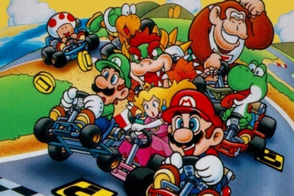 Jogo Super Mario Kart - Super Nintendo