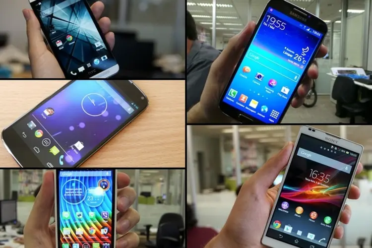 Smartphones com Android Jelly Bean (Reprodução)