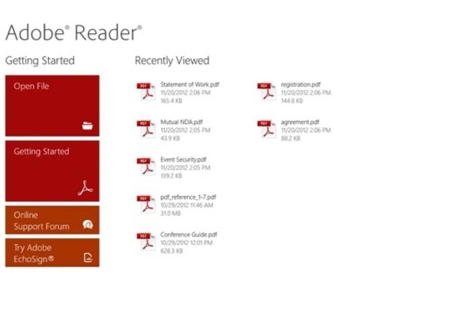 Adobe Reader Touch