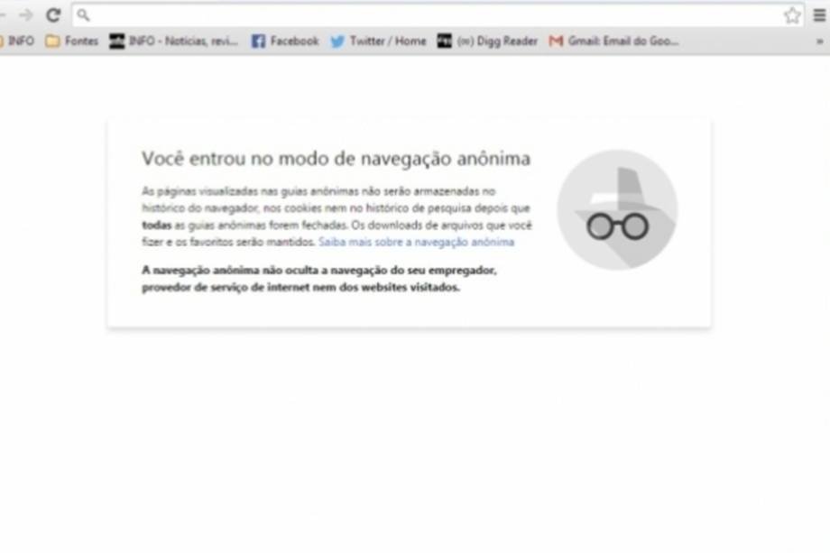 Ative a Navegação Privada