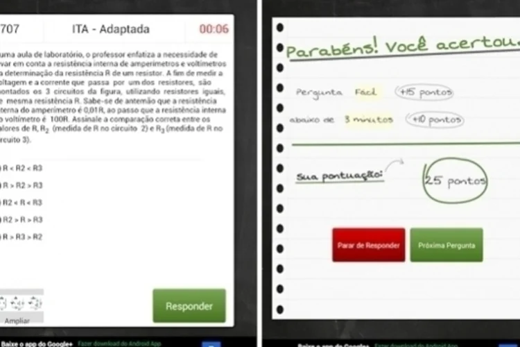 App Prova (Reprodução)