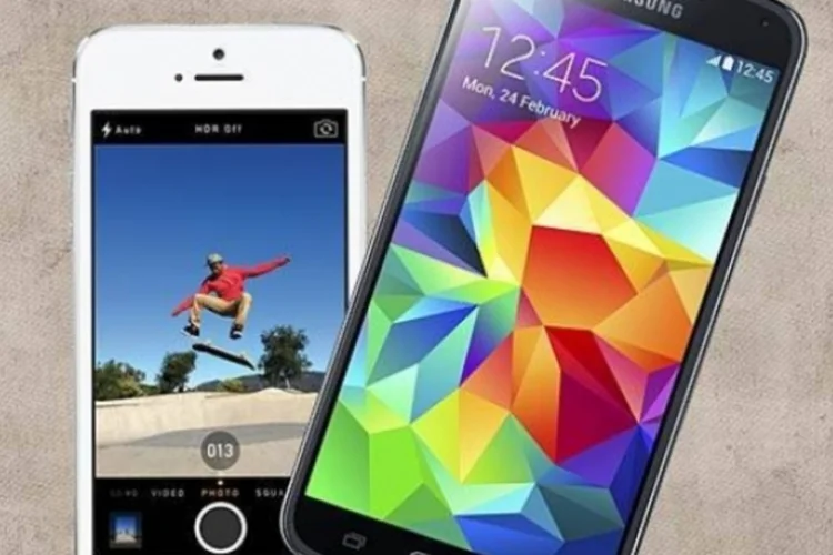 Galaxy S5 x iPhone 5s (Divulgação)