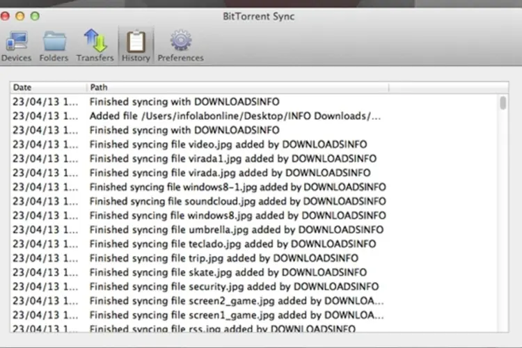 BitTorrent Sync (Reprodução)