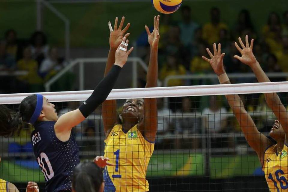 Brasil vence Argentina no vôlei feminino por 3 sets a 0