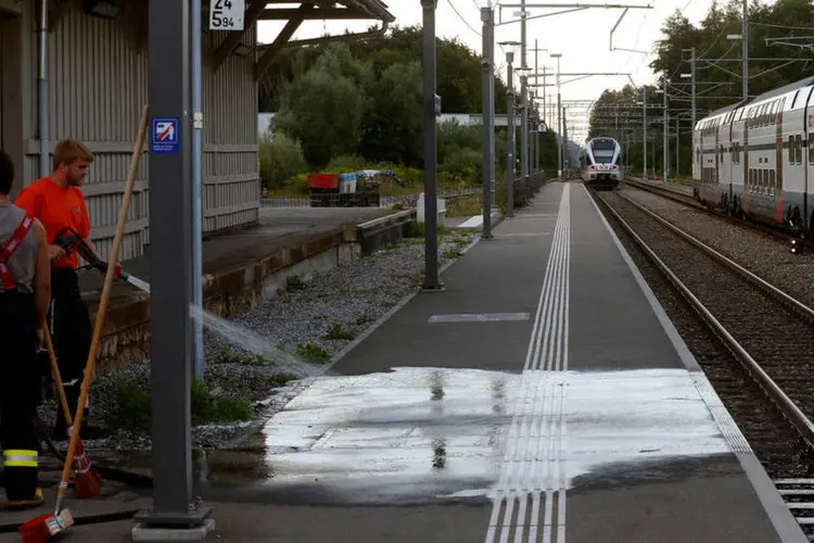 Suíça: estação de trem é interditada depois de ataque a faca aos passageiros (REUTERS/Arnd Wiegmann)