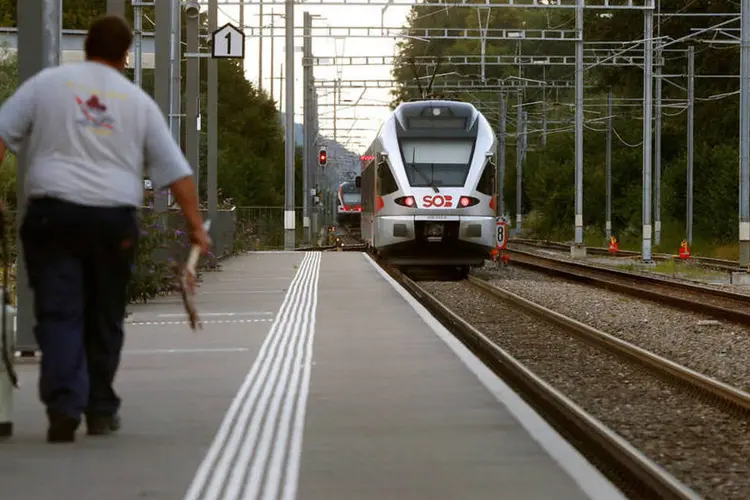 Suíça: estação de trem é interditada depois de ataque a faca aos passageiros (REUTERS/Arnd Wiegmann)