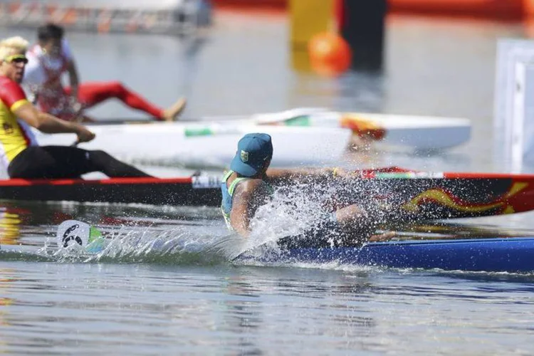Isaquias Queiroz: brasileiro terminou a prova em 39s659, superando a marca do russo Ivan Shtyl, 40s346, obtida nos Jogos de Londres 2012 (REUTERS/Murad Sezer)