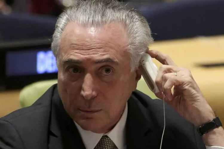 
	Temer: na reuni&atilde;o, segundo assessores de Temer, Biden o cumprimentou pela posse e o brasileiro agradeceu o apoio manifestado pelo governo americano ap&oacute;s o impeachment
 (REUTERS/Carlo Allegri)