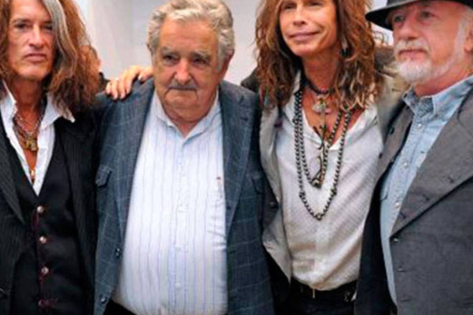 Aerosmith toca em Montevidéu com Mujica na plateia