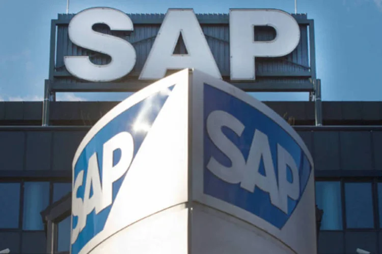 
	Sede da SAP na Alemanha: receita da companhia ficou abaixo das estimativas de 4,48 bilh&otilde;es de euros
 (Wolfgang von Brauchitsch/Bloomberg)