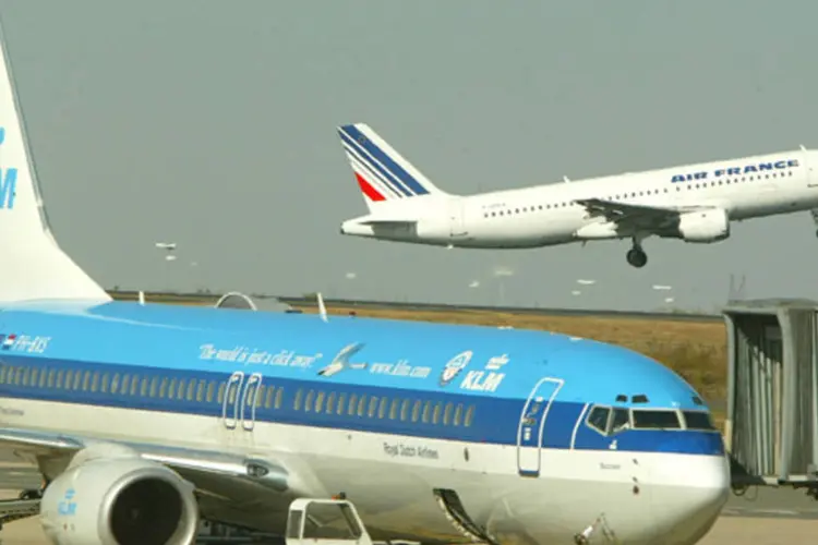 
	Avi&otilde;es da KLM e da Air France: o Ebitda esperado &eacute; de 2,23 bilh&otilde;es de euros
 (Pascal Le Segretain/Getty Images)