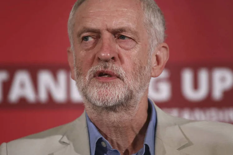 Jeremy Corbyn: ele pediu aos trabalhistas que "se unam para lutar" contra um governo conservador dividido (Simon Dawson/Bloomberg)
