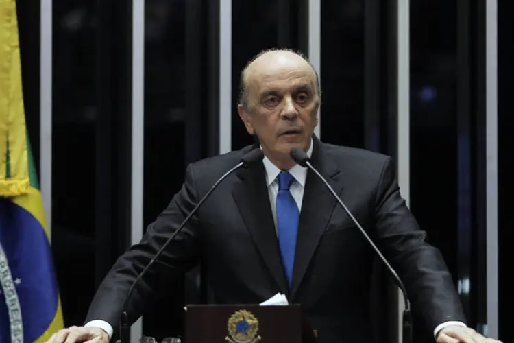 José Serra (PSDB): “Sou a favor do impeachment sem nenhuma alegria, nenhuma comemoração". (Agência Senado/Beto Barata)