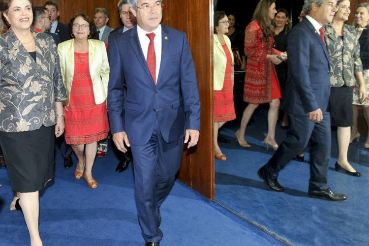 Dilma chega ao Senado para julgamento do impeachment: Temer não deve sair do Jaburu durante depoimento da presidente afastada (Jane de Araújo/Agência Senado)