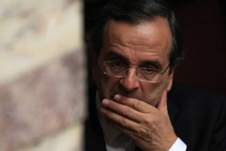 Antonio Samaras: "Isso é obviamente uma questão de disciplina partidária" (Vladimir RysGetty Images)