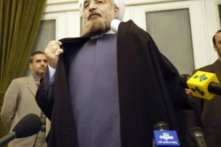 
	Hassan Rouhani: l&iacute;der iraniano respondeu que n&atilde;o tem nada previsto em sua agenda, deixando a porta aberta &agrave; possibilidade de um encontro
 (Majid/Getty Images)