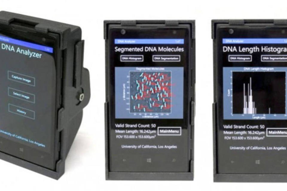Peça transforma smartphone em microscópio de DNA