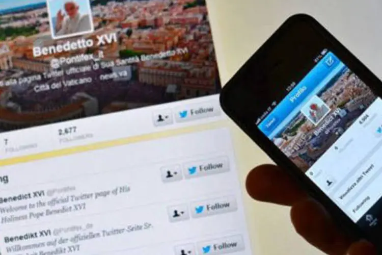 
	Twitter do papa: o novo papa eleito n&atilde;o fez uma nova conta no Twitter e segue utilizando a que Bento XVI abriu em dezembro
 (Getty Images)