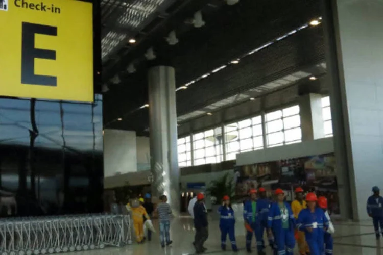 
	Piso de embarque do terminal 3 do Aeroporto de Guarulhos: At&eacute; a&nbsp;Copa&nbsp;78 lojas estar&atilde;o operando no terminal
 (Marina Pinhoni/EXAME.com)