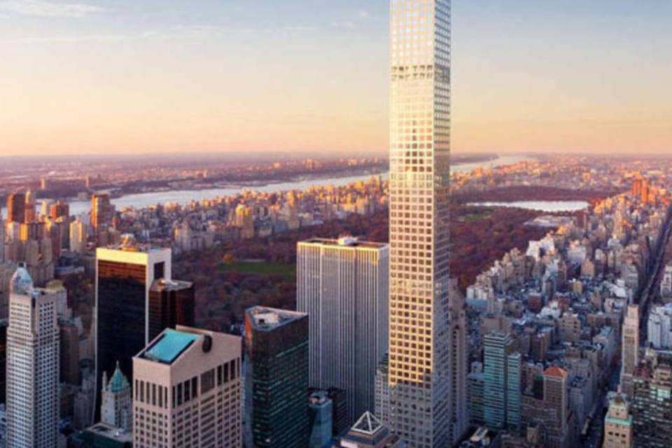 Imagem do edifício 432 Park Avenue, maior arranha-céu residencial de Nova York (Dbox para CIM Group & Macklowe Properties)