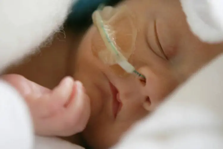 
	Beb&ecirc; em hospital: a meta foi atingida antes do prazo estipulado, 2015
 (Getty Images)