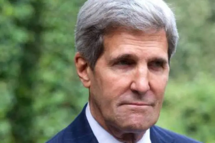 
	John Kerry: secret&aacute;rio de Estado americano agradeceu particularmente ao soberano de 90 anos por conceder a ele uma audi&ecirc;ncia
 (AFP)