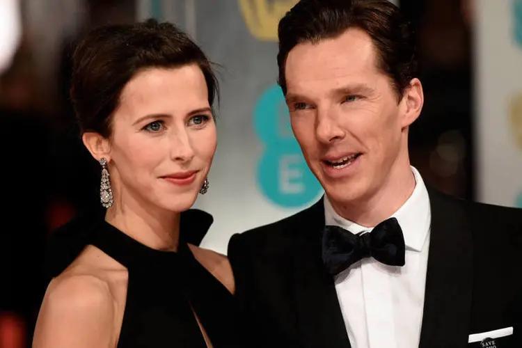 
	Sophie Hunter e Benedict Cumberbatch: o casal anunciou em janeiro que esperam seu primeiro filho
 (Ian Gavan/Getty Images)