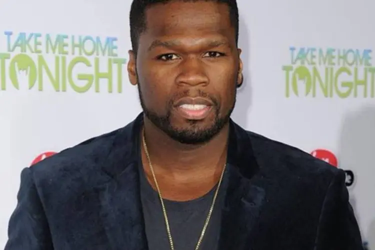 50 Cent: O nova-iorquino, que em 2000 sobreviveu a um tiroteio no qual foi atingido por nove disparos, ganhou fama em 2003 com o disco "Get Rich or Die Tryin"" (Getty Images)