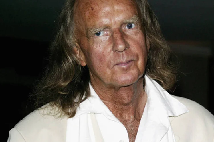 Sir John Tavener durante a 50ª premiação Ivor Novello na Grosvenor House, em Londres, em uma foto de maio de 2005 (Gareth Davies/Getty Images)