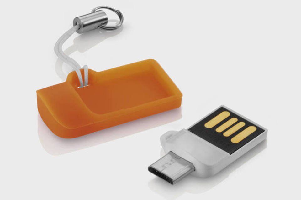 Pendrive OTG Dual USB conecta-se a smartphones e tablets