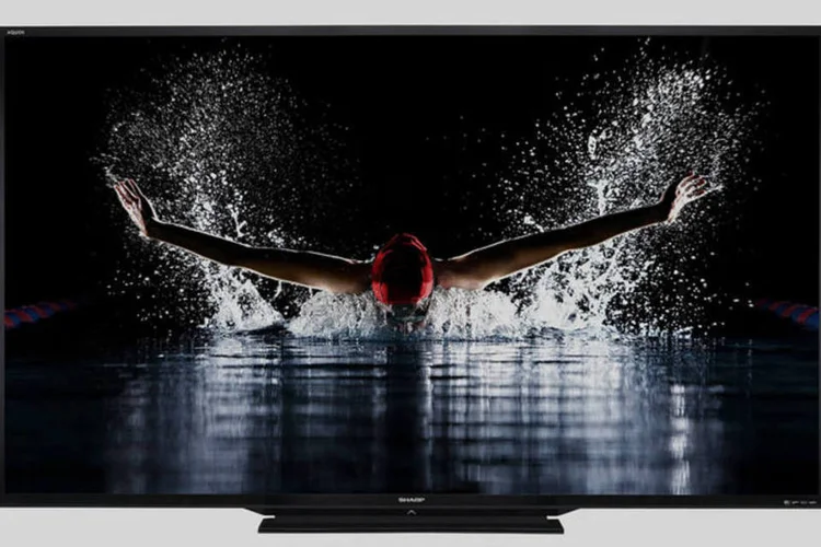 
	TV Sharp: empresa j&aacute; foi uma fabricante muito lucrativa de TVs premium
 (Divulgação/Sharp)