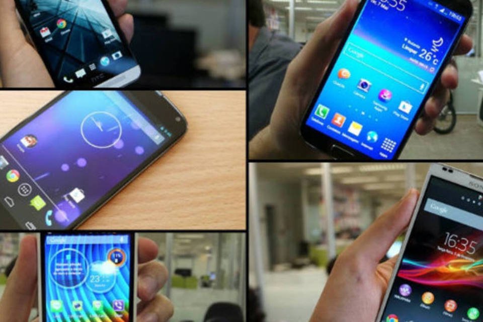 5 smartphones com Android Jelly Bean