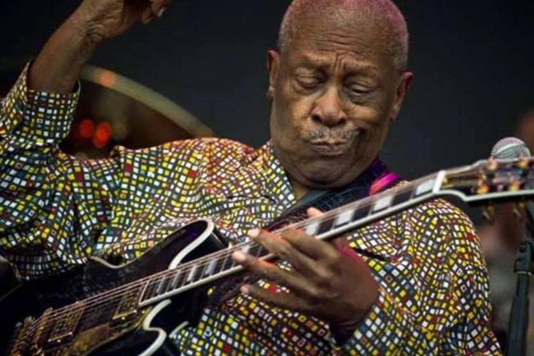 
	O rei do blues B.B. King: seu estilo n&atilde;o era marcado pela velocidade ou acordes amplos, e sim em notas sustentadas e bem escolhidas
 (Getty Images)